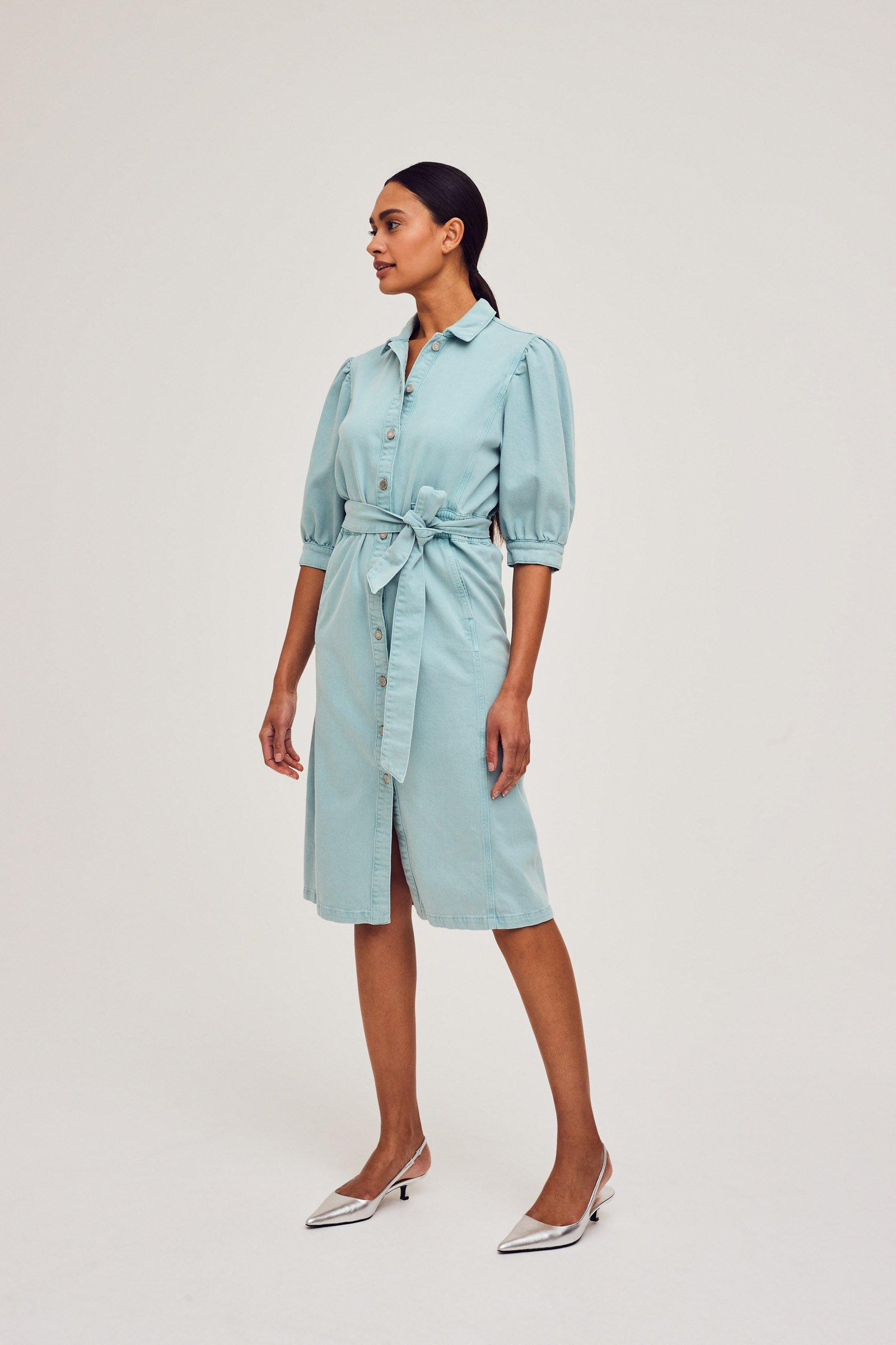 Jurk lichtgroen on sale